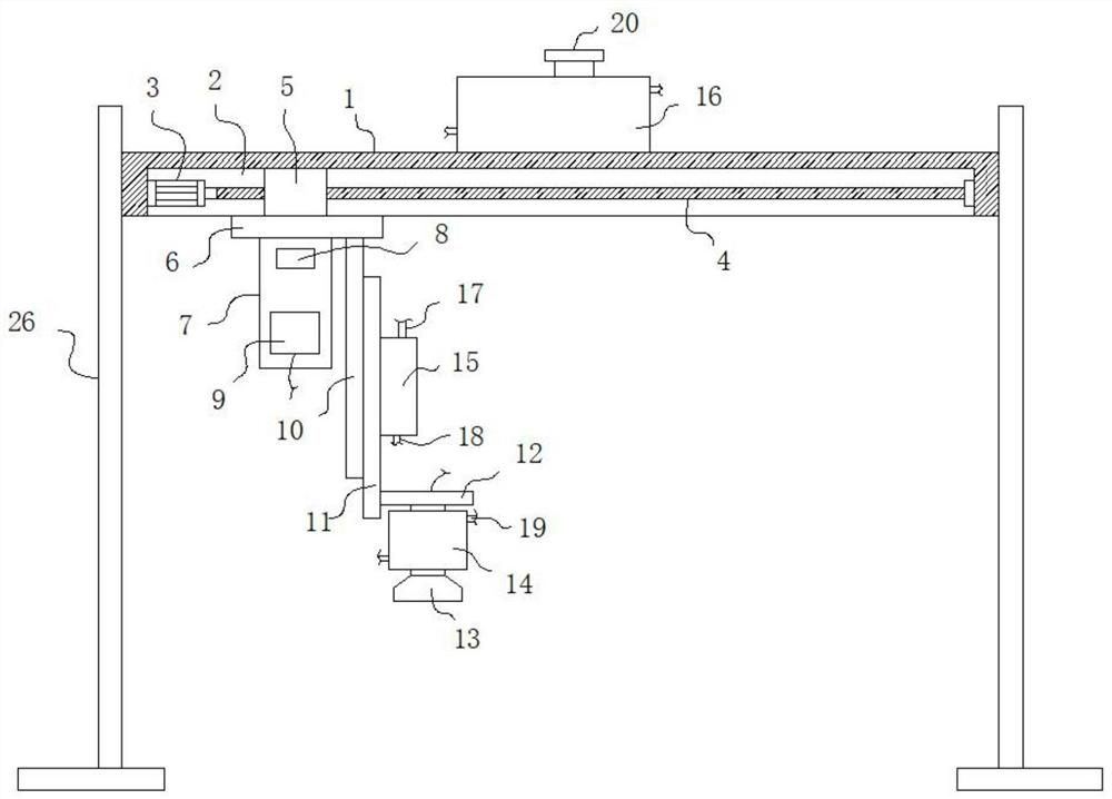 Centrifugal casting thickness measuring device for ductile iron pipe