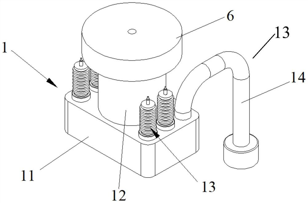 Emission device for emitting electrons, preparation method of emission device and electron gun