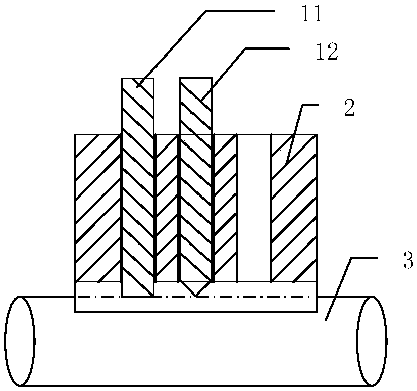 A device for printing number marks on a cylindrical metal surface and its application method