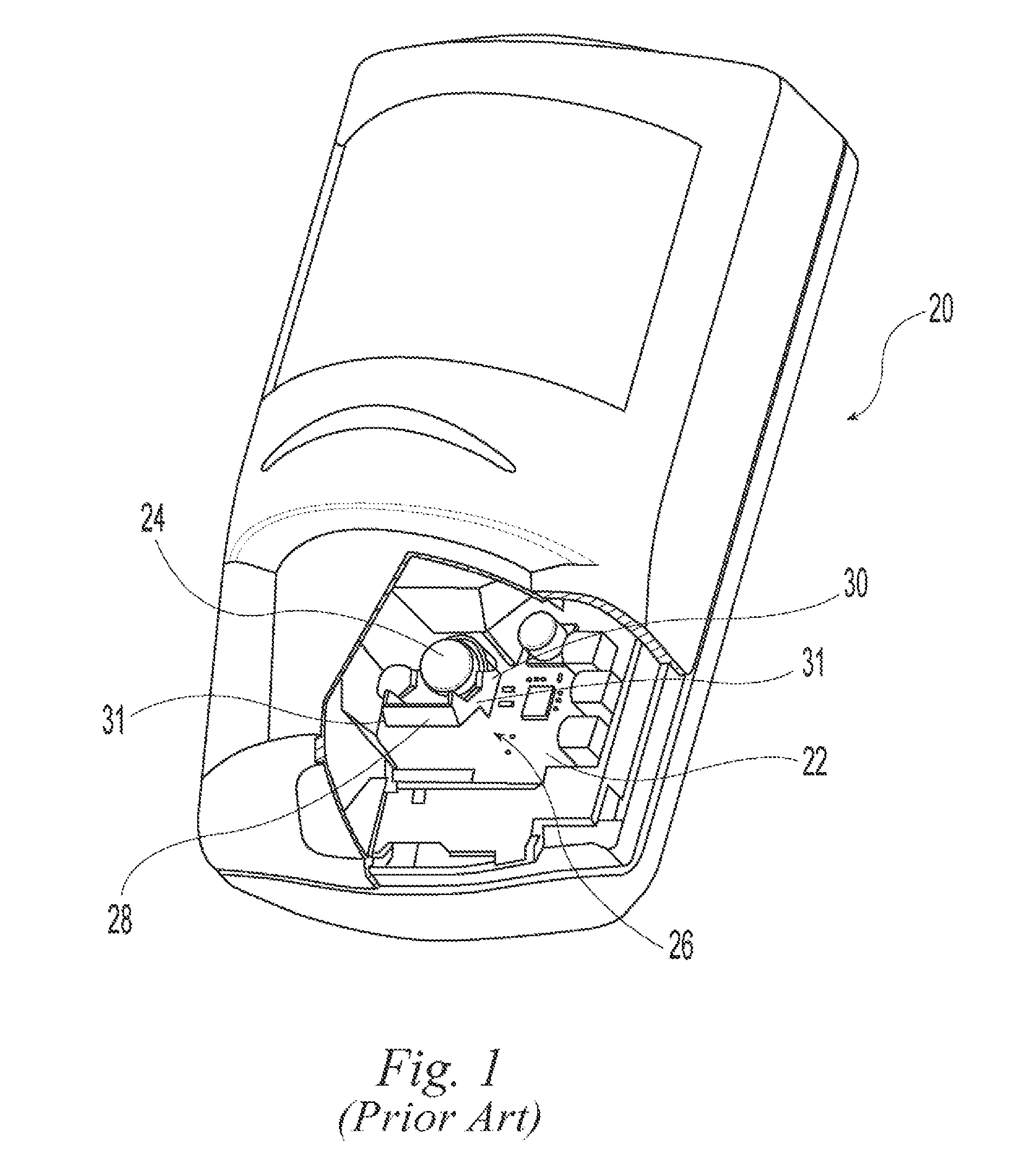 Lookdown zone mask for intrusion detector