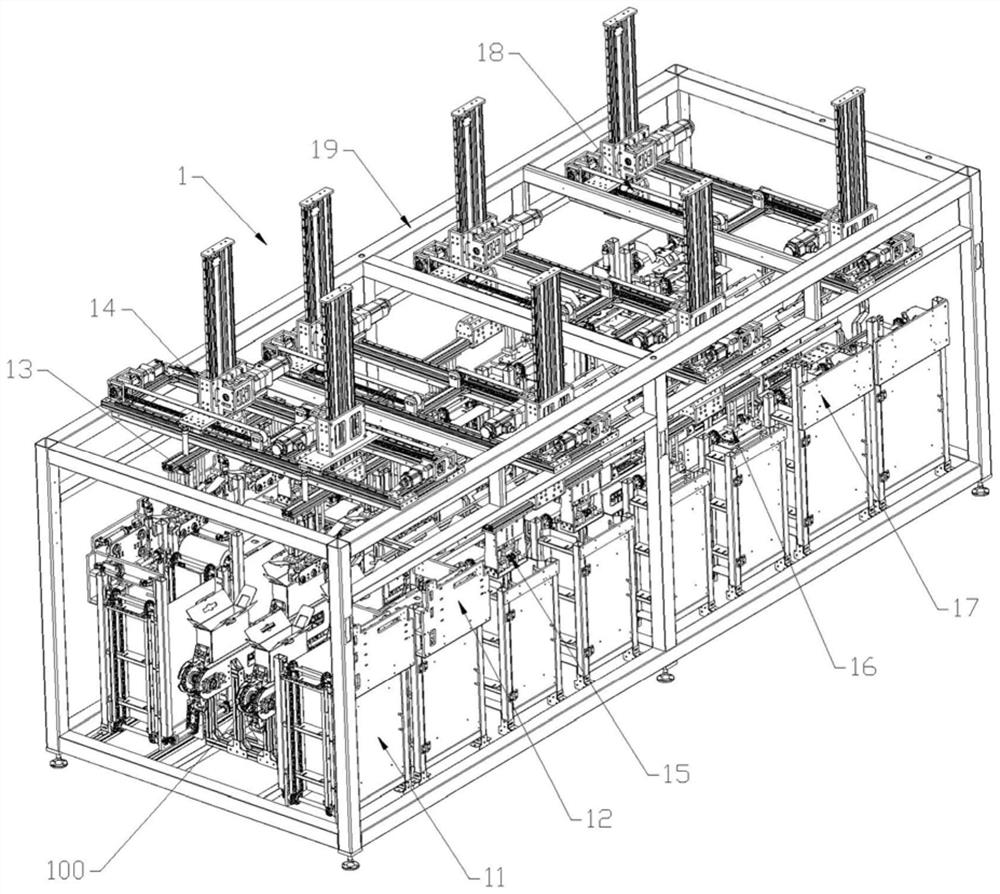 Robotic automatic packaging system for smiley bags