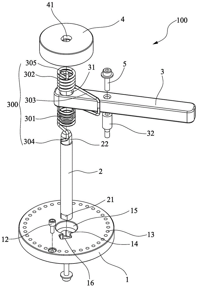 Torsion spring moment detection apparatus