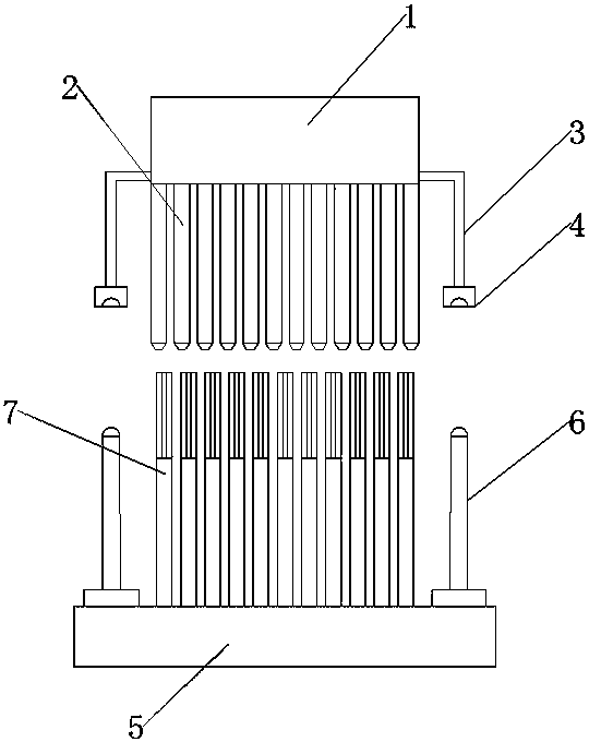 Ceramic sucking disc crack warning device for photovoltaic cell diffusion production, and using method thereof