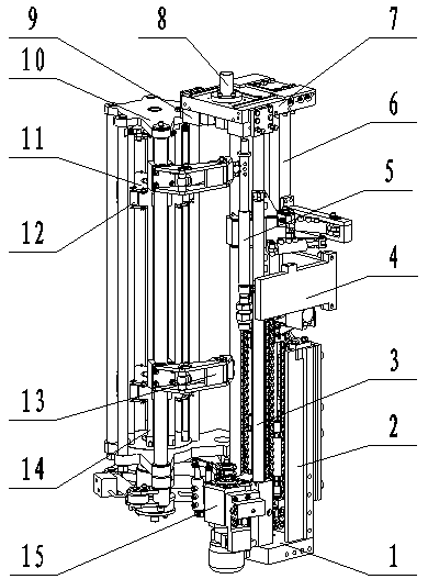 A fully automatic anchor cable drilling rig in a coal mine