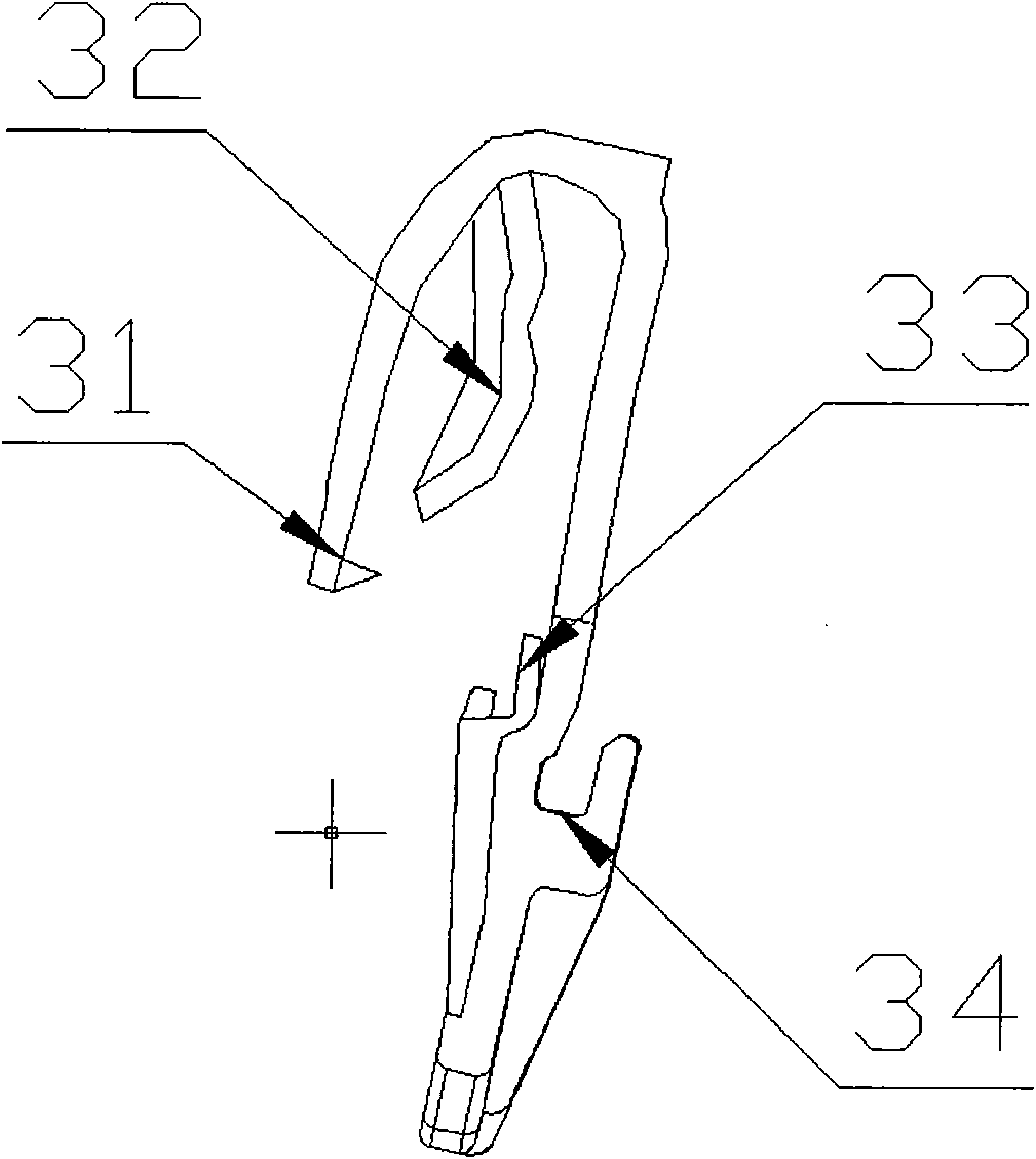 Outer holding strip assembly of automobile door