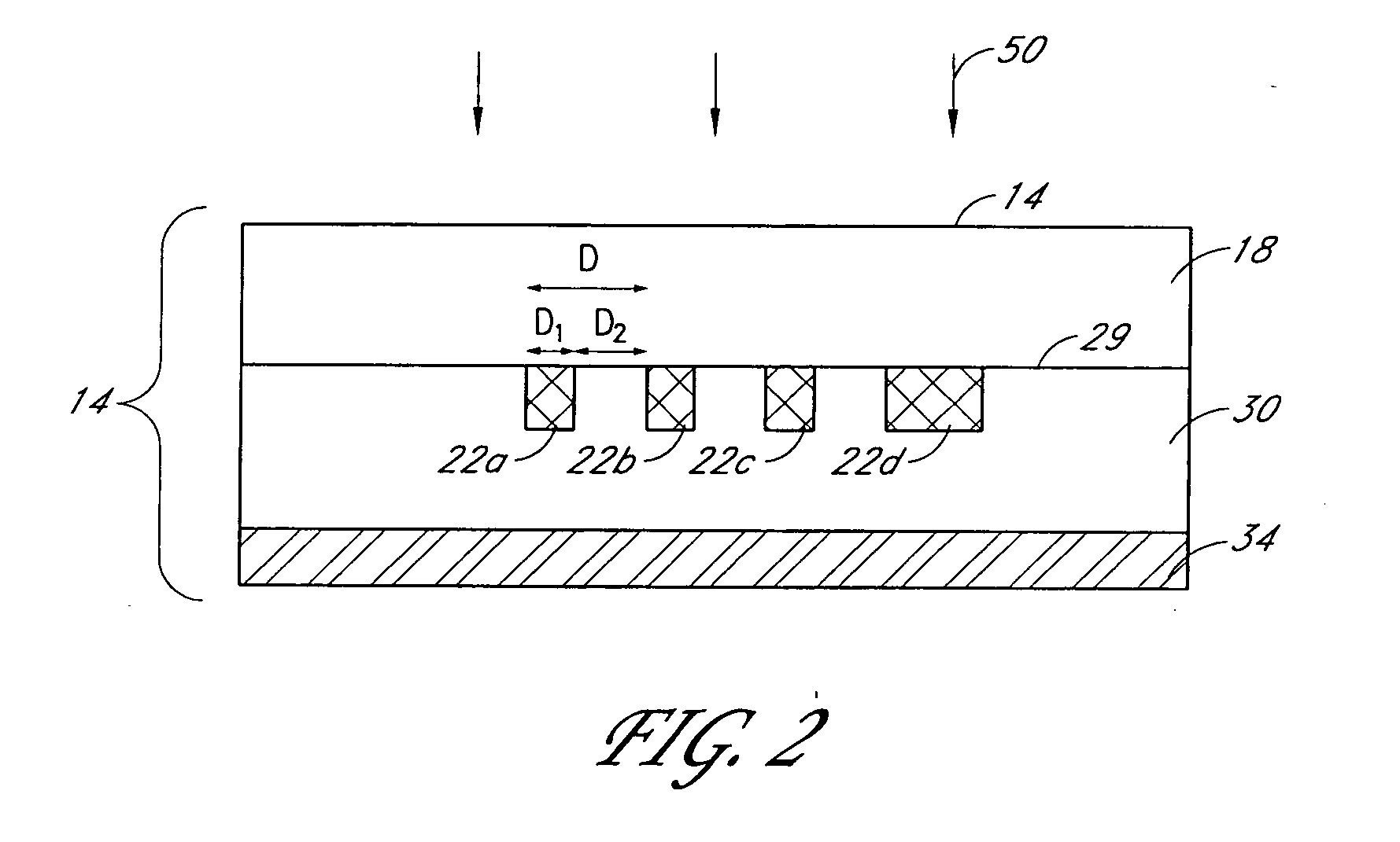 Photolithographic systems and methods for producing sub-diffraction-limited features