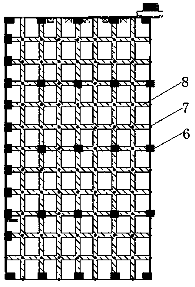 Foundation leveling system for controlling settlement of storage terrace and construction method thereof