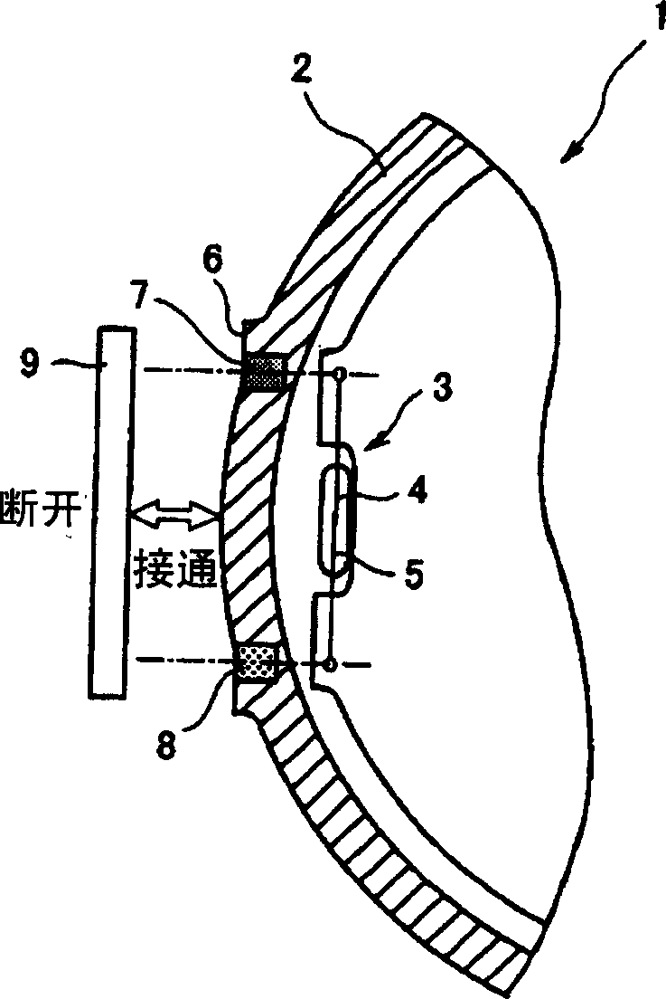 Switch mechanism and machin having said switch mechanism