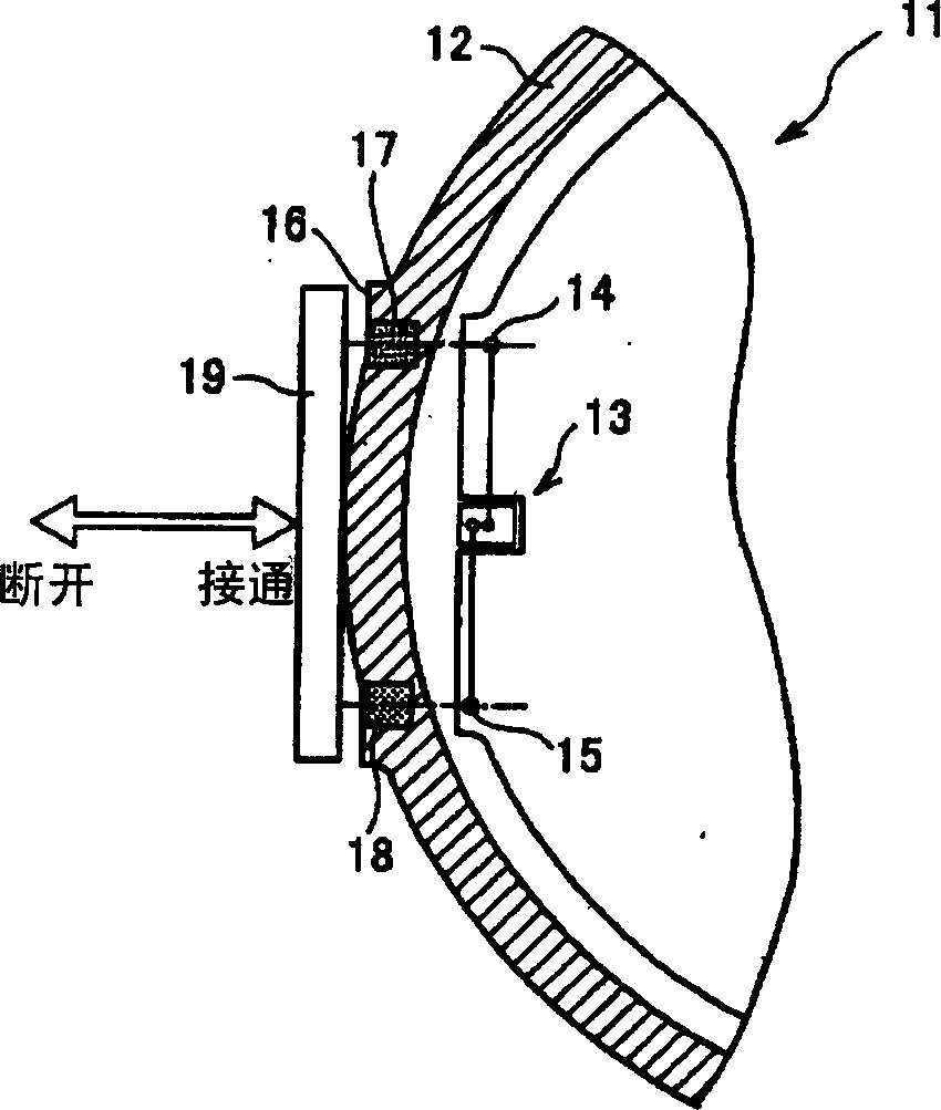 Switch mechanism and machin having said switch mechanism