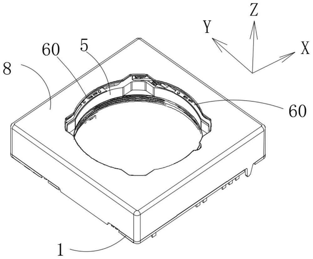 Double-support elastic sheet type anti-shake system, lens driving device and camera shooting equipment