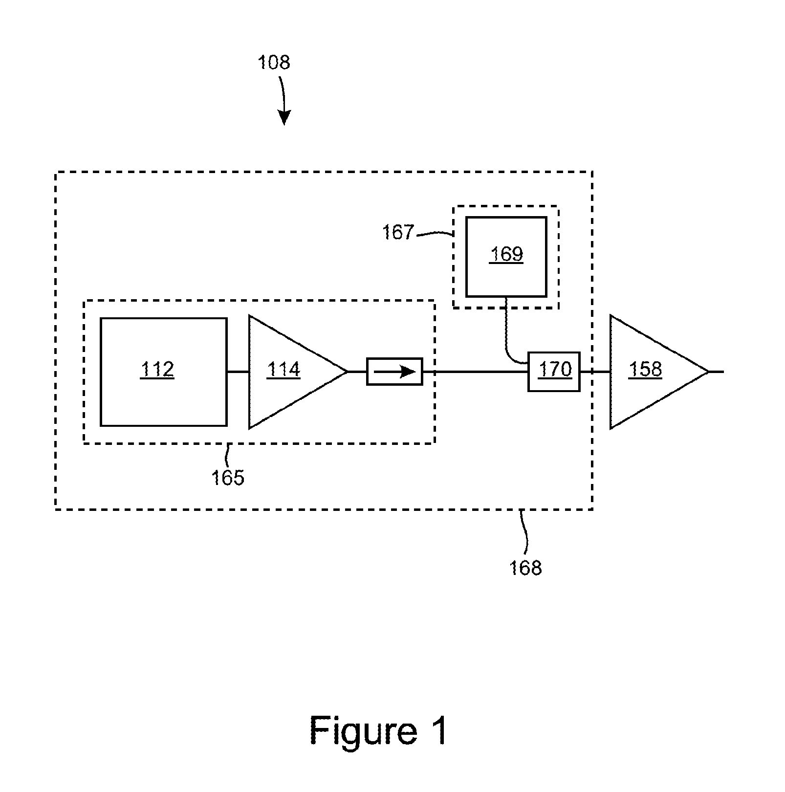 Lasers and Amplifiers Having Tapered Elements