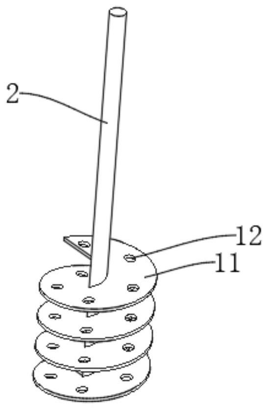 Multi-stage stirring device for producing powder coating