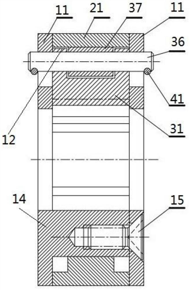 Separation and reunion nut and separation and reunion method thereof