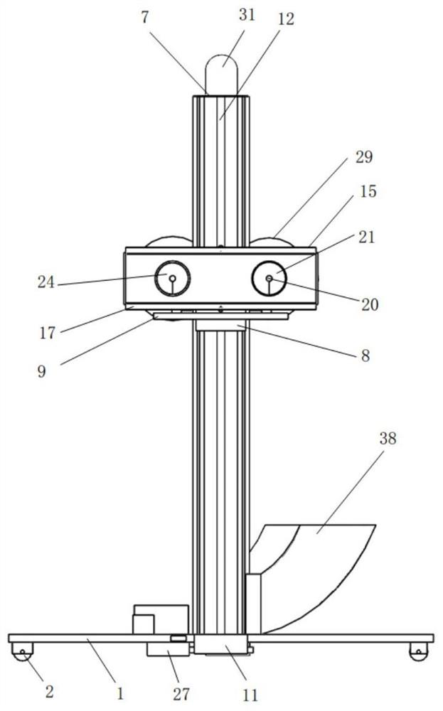 Full-automatic continuous plastering device for decoration construction