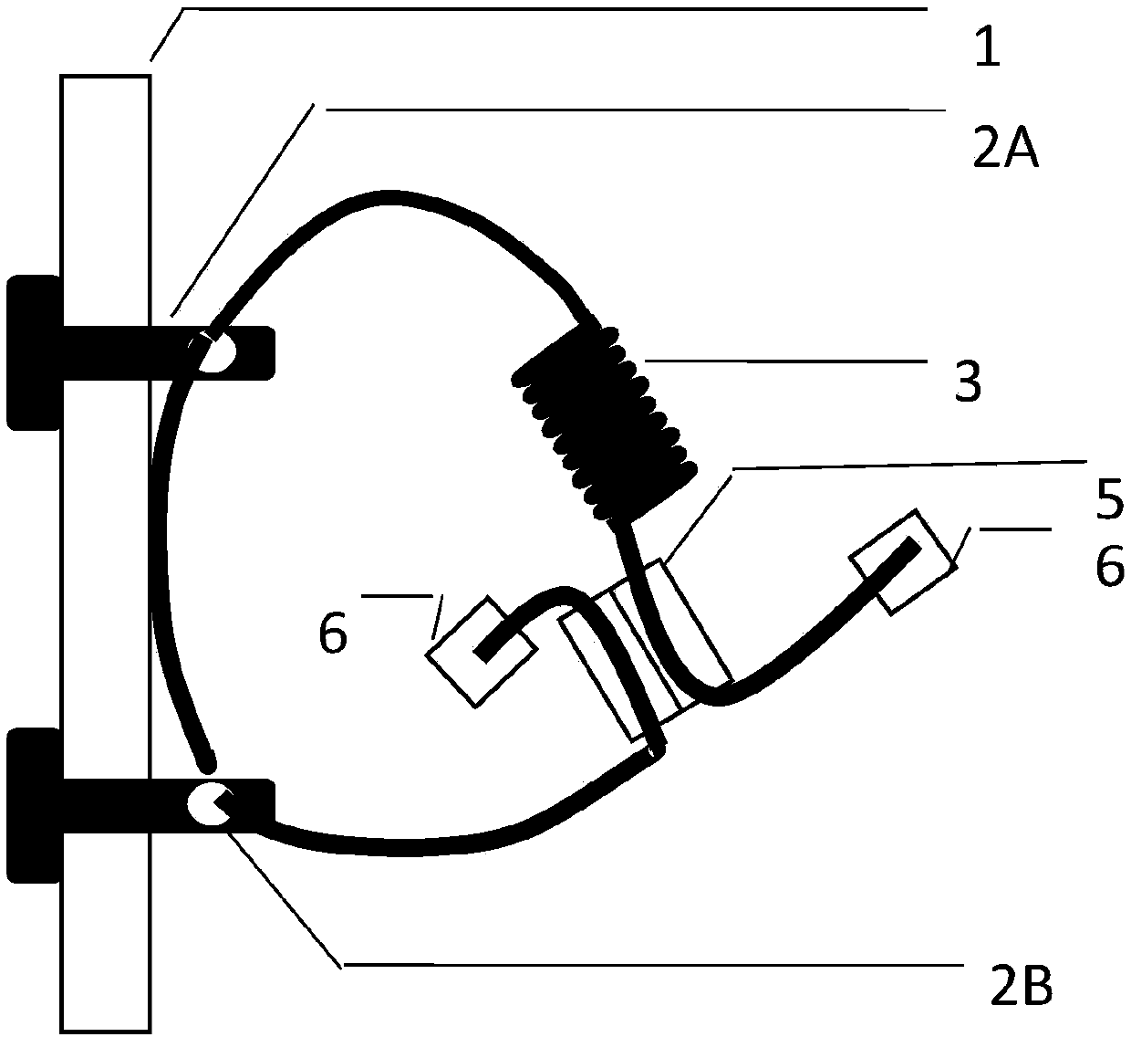 Device for hanging tree nameplate and use method thereof