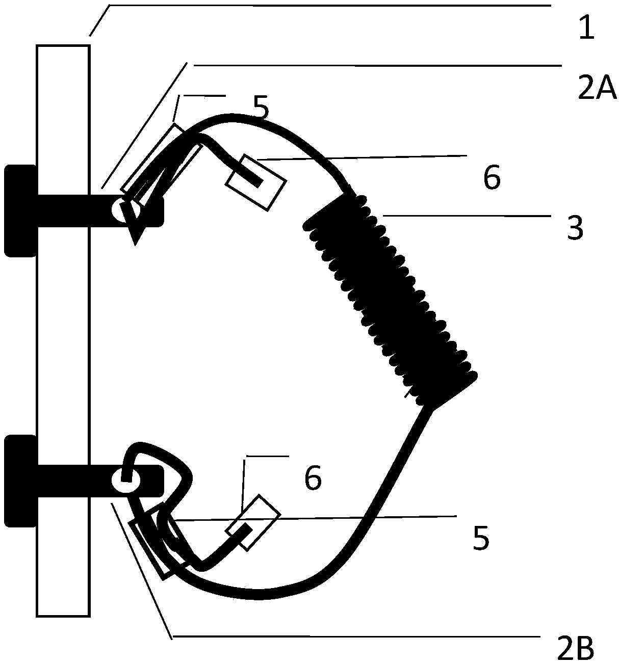 Device for hanging tree nameplate and use method thereof