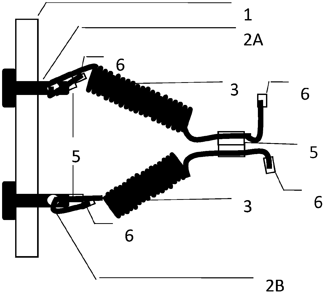 Device for hanging tree nameplate and use method thereof