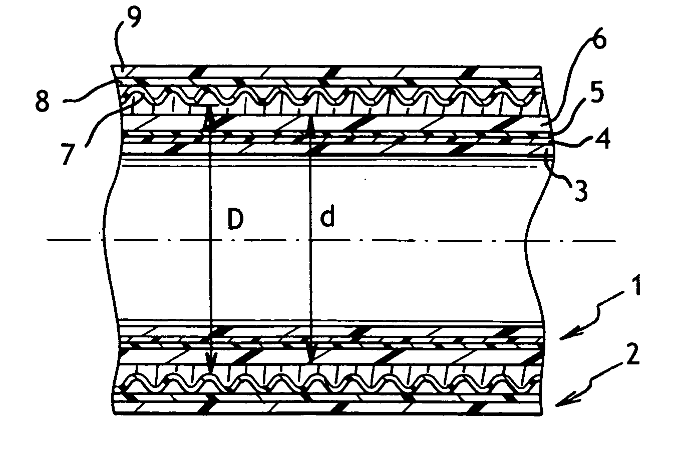 Underground pipe for transporting fuel and a method of fabricating it