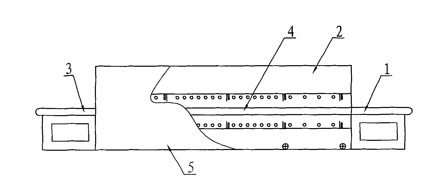 Mesh tape-free silicon cell slice sintering furnace