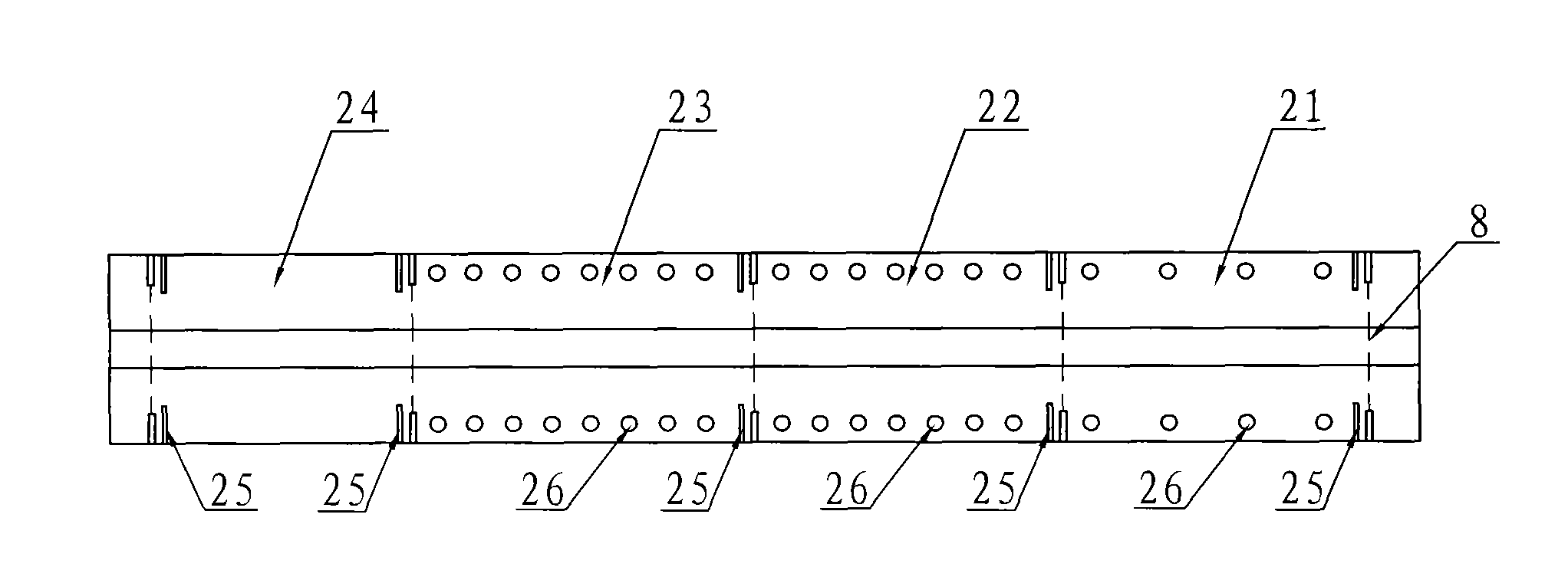 Mesh tape-free silicon cell slice sintering furnace