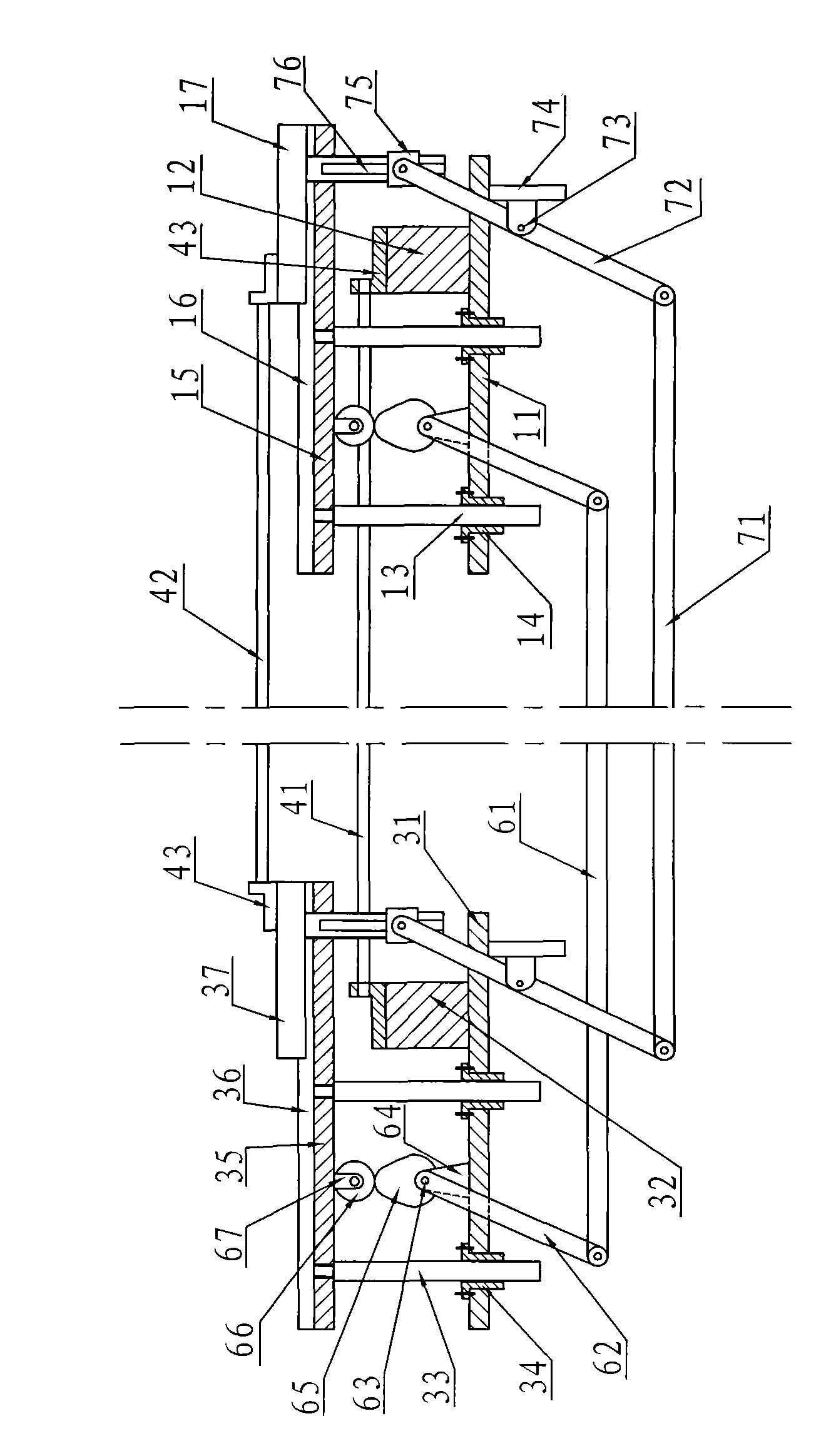 Mesh tape-free silicon cell slice sintering furnace