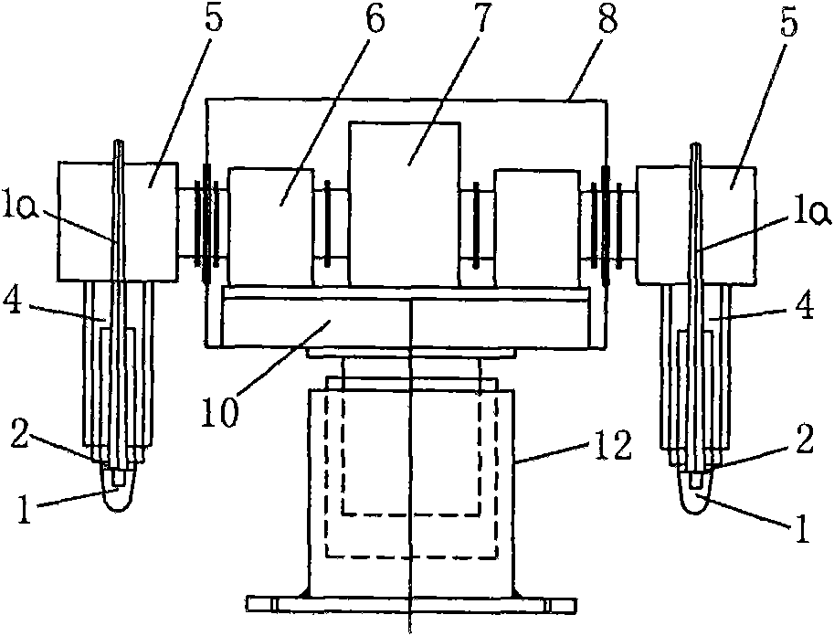 Bi-reverse folding-type cross shaft tidal stream energy hydroturbine