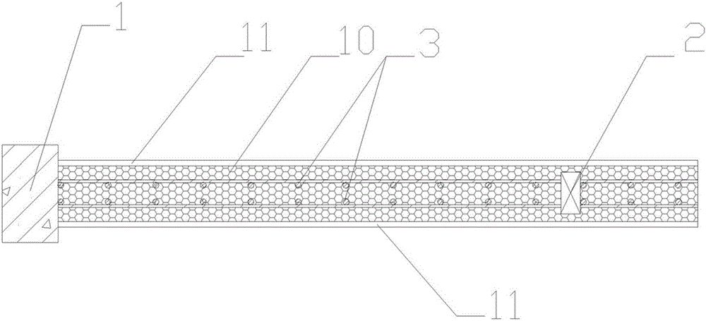 Environment-friendly and energy-saving integrated cast-in-situ lightweight concrete wall and construction method thereof