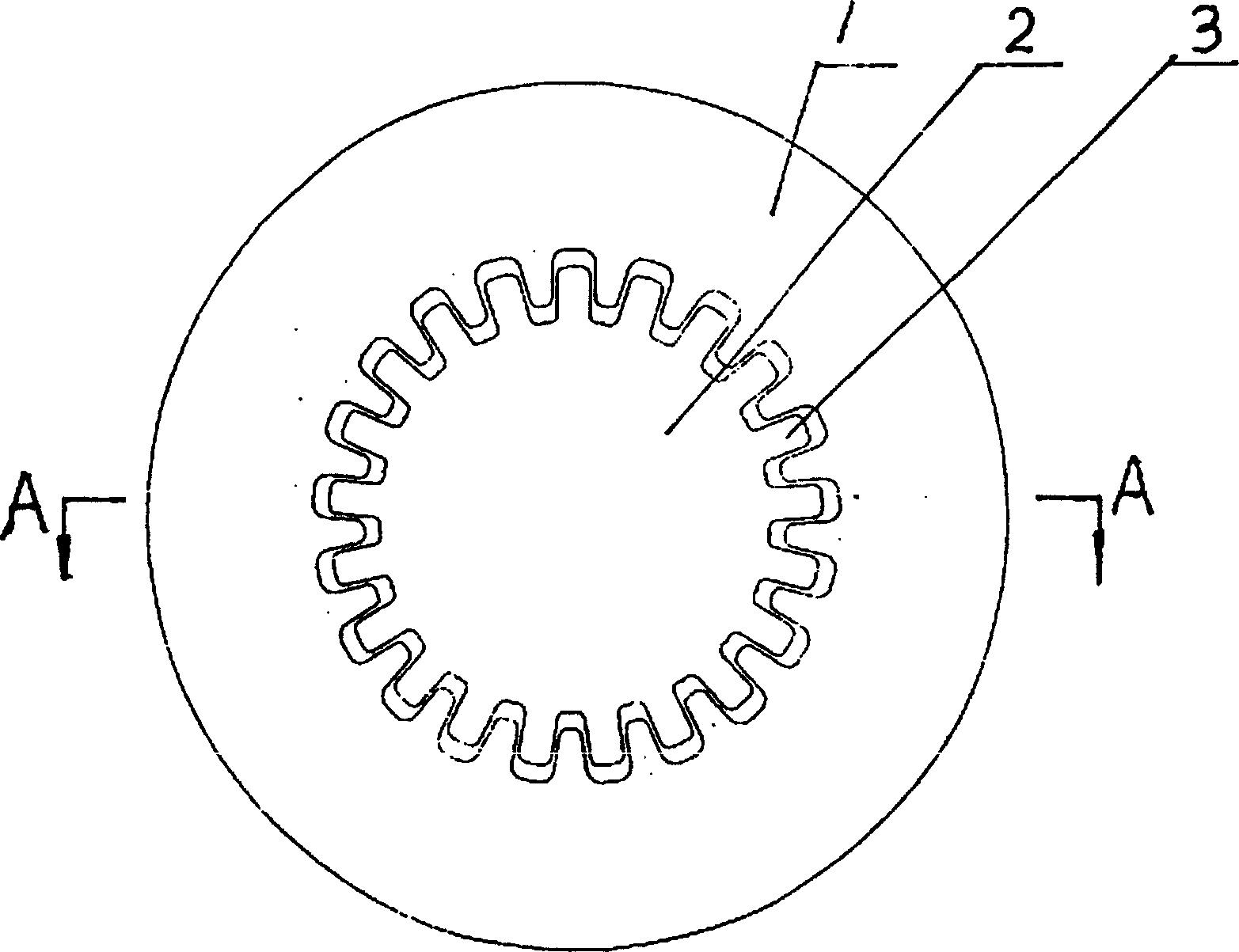 Gear precision plastic forming process and its forming mould