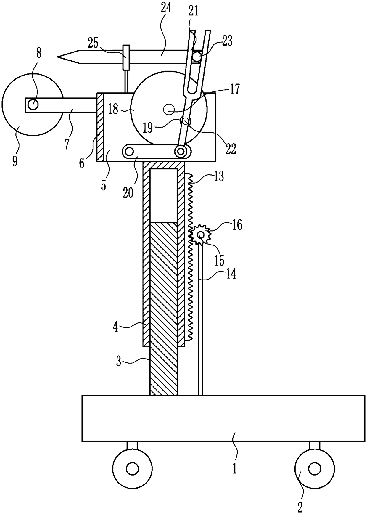 Grooving device for installation of building monitoring equipment