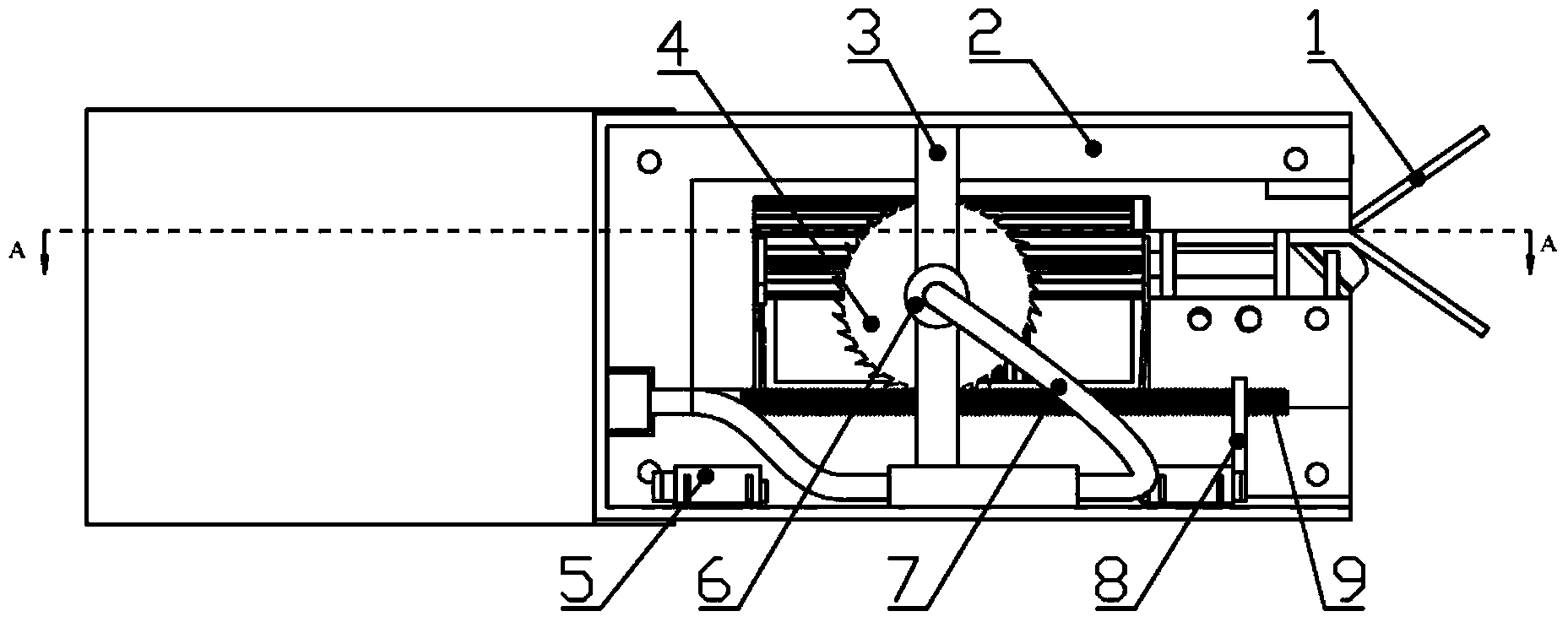 End effector and method for trimming and grinding fruit tree branches