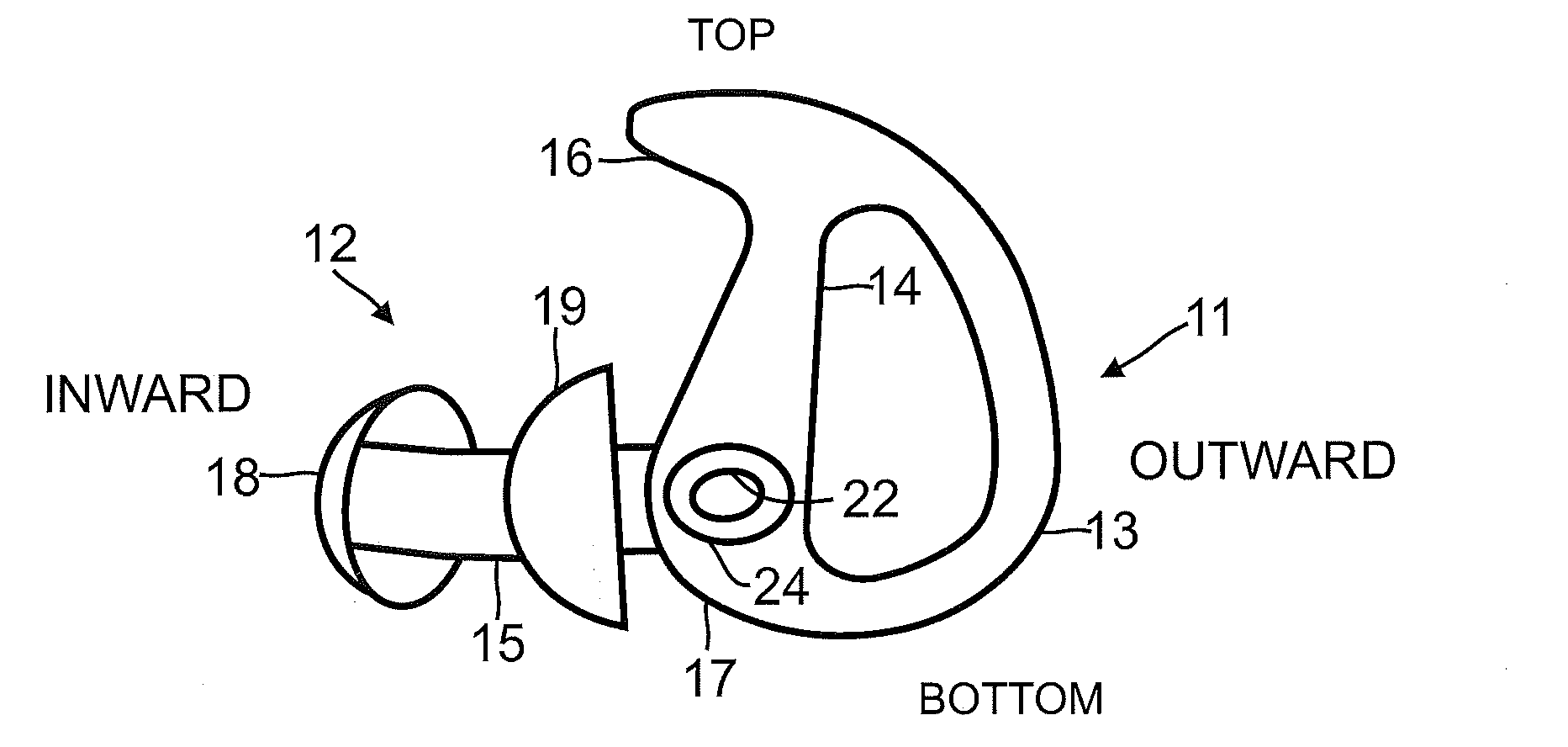 Adjustable length ear insert