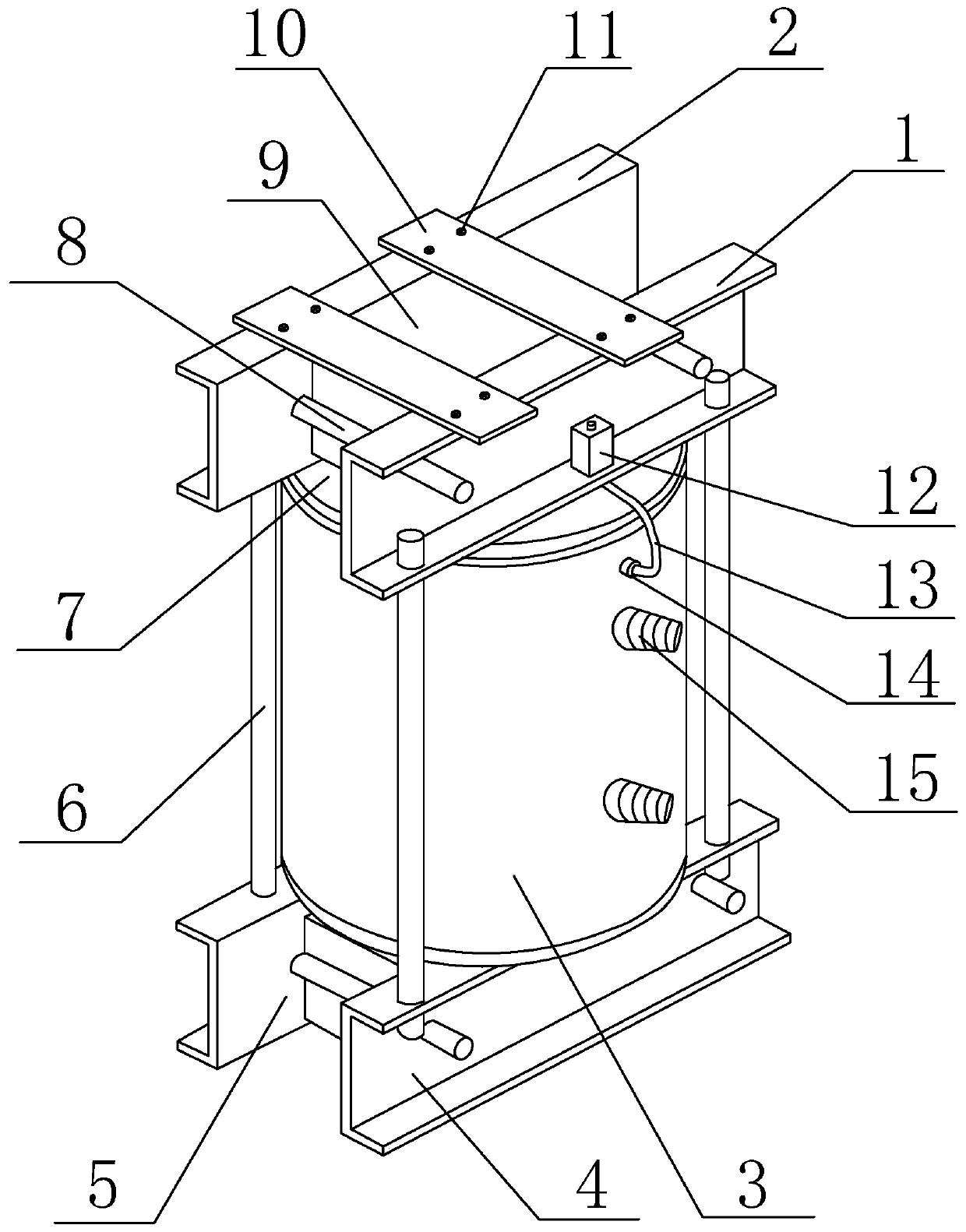 Shockproof dry type transformer and method