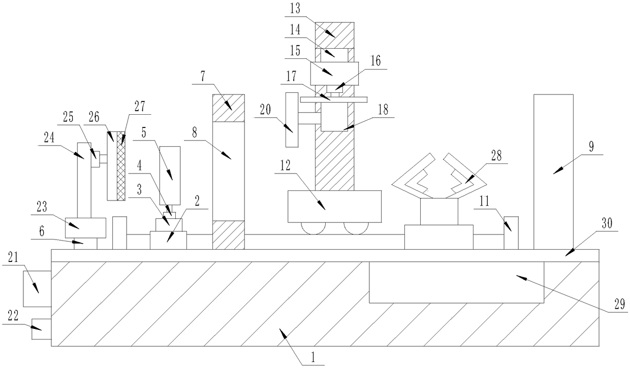 An equidistant keel cutting device