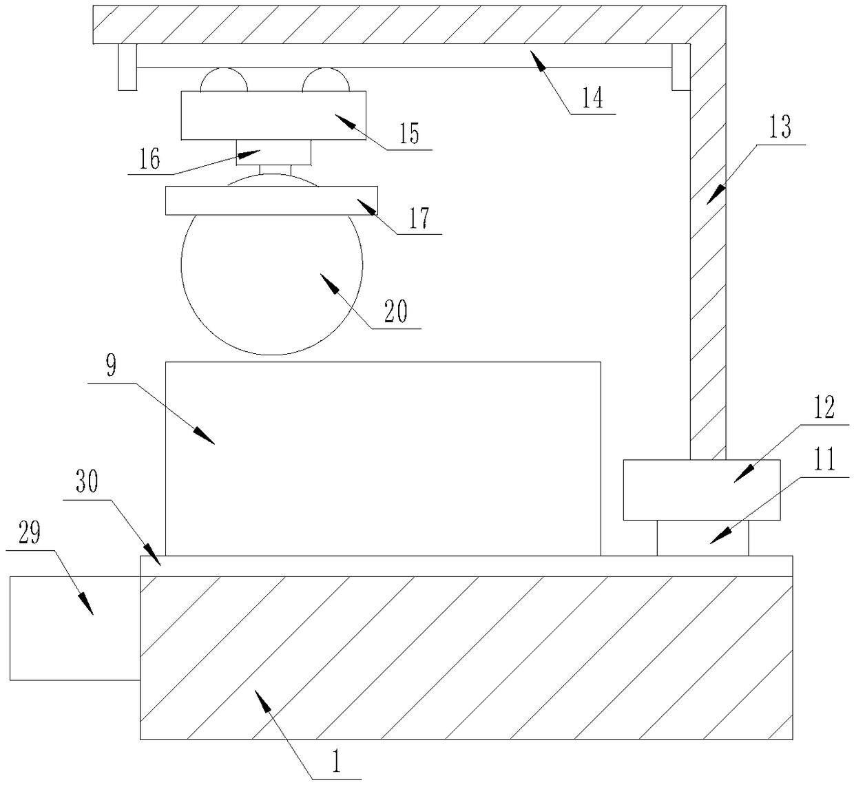 An equidistant keel cutting device