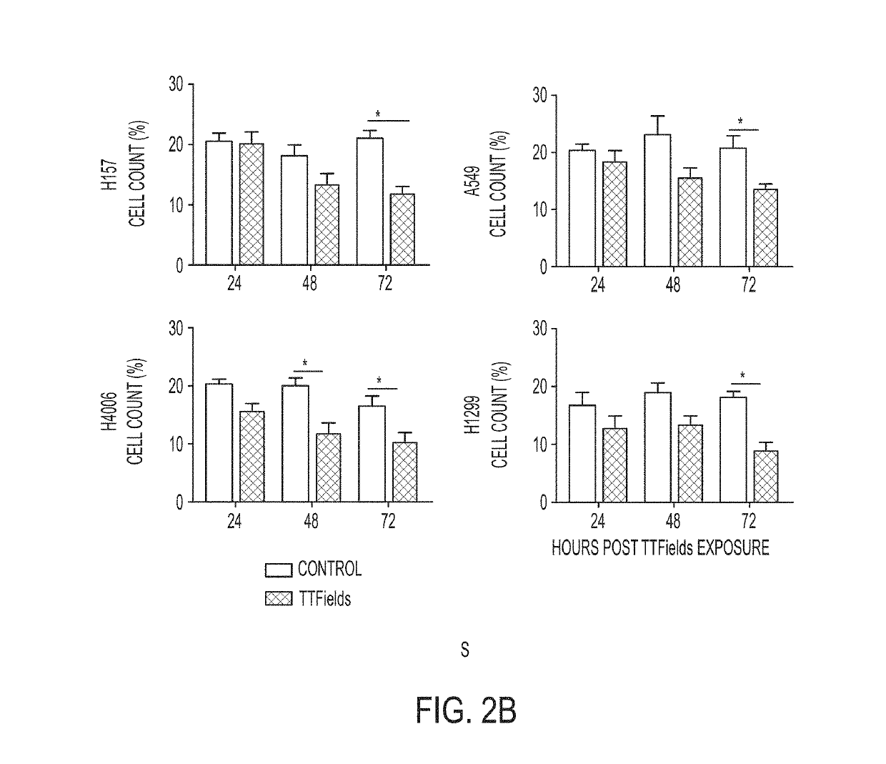 Treating Tumors Using TTFields Combined with a PARP Inhibitor