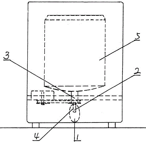 Lead weight type auxiliary balance device for spin dryer of washing machine