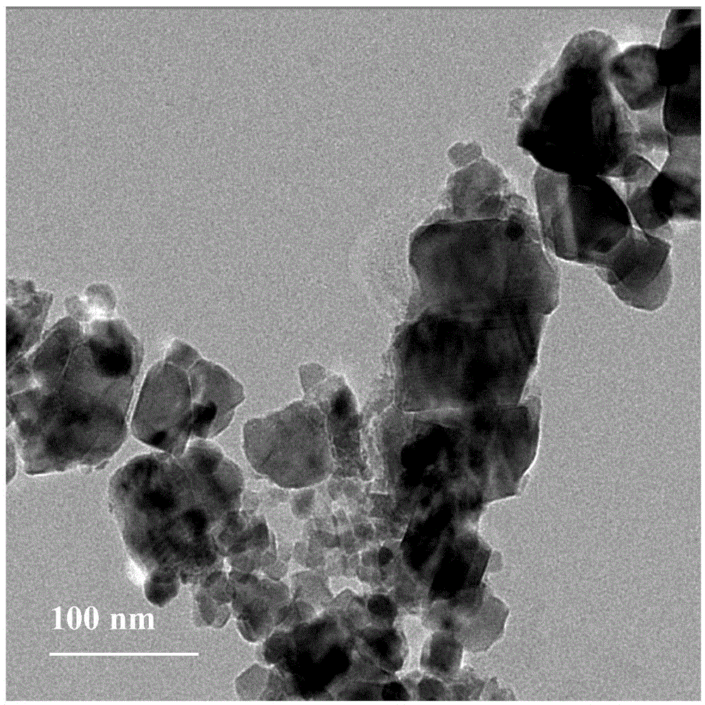 Composite permagnetferrite with functions of two-phase exchange coupling and keeping high coercive force