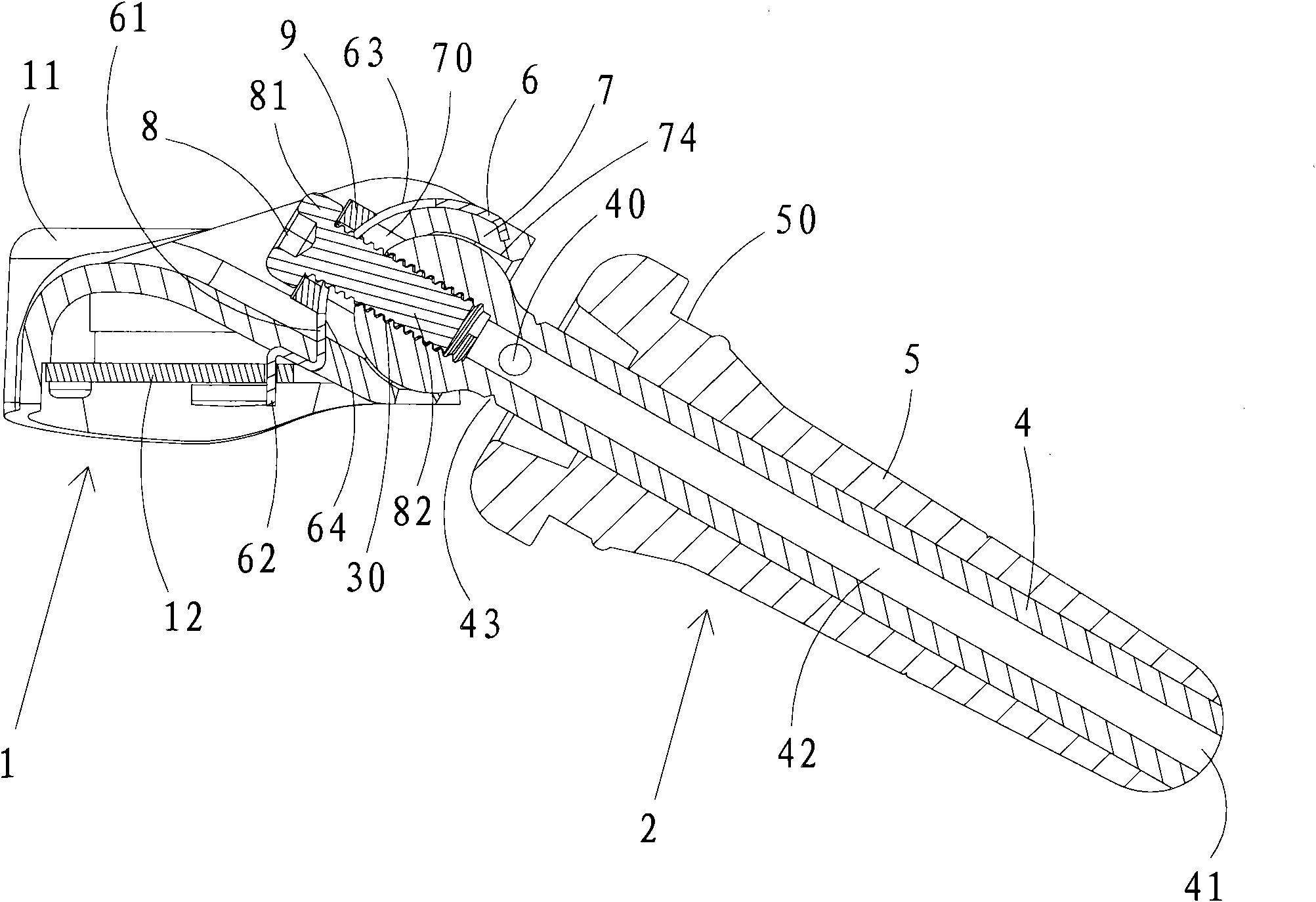 Tire pressure gauge and air faucet connecting structure