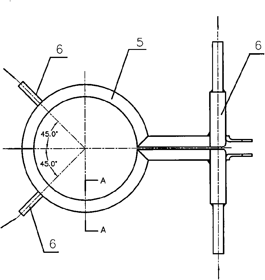 Cross head surface induction hardening method of marine diesel engine