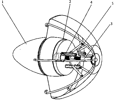 Pawl resetting type capsule endoscopy robot parking and pose adjusting device and method