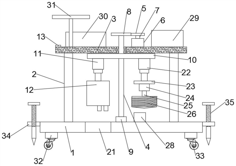 Soil sampling device based on environmental protection detection