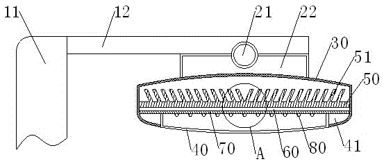 Intensive heat-dissipating rotating LED streetlamp