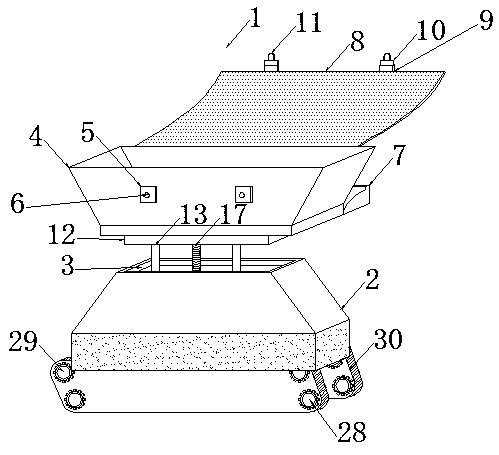 Logistics robot with slope climbing ability