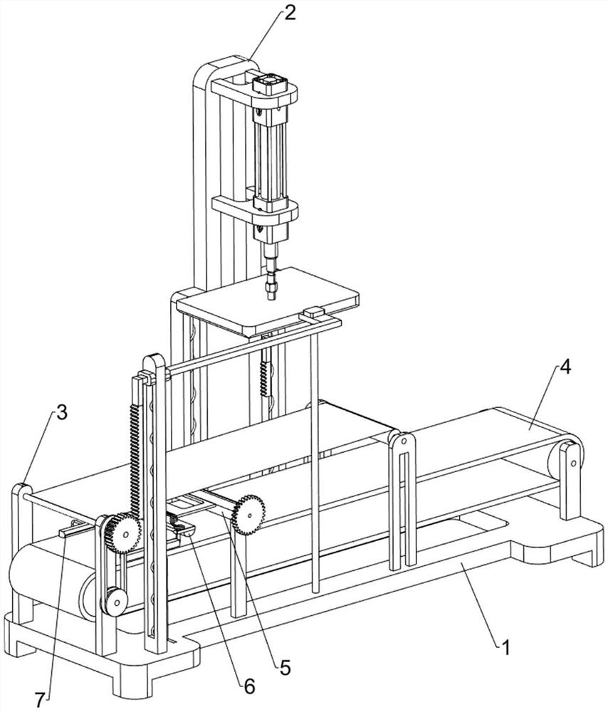 A shrink film sealing and cutting packaging machine