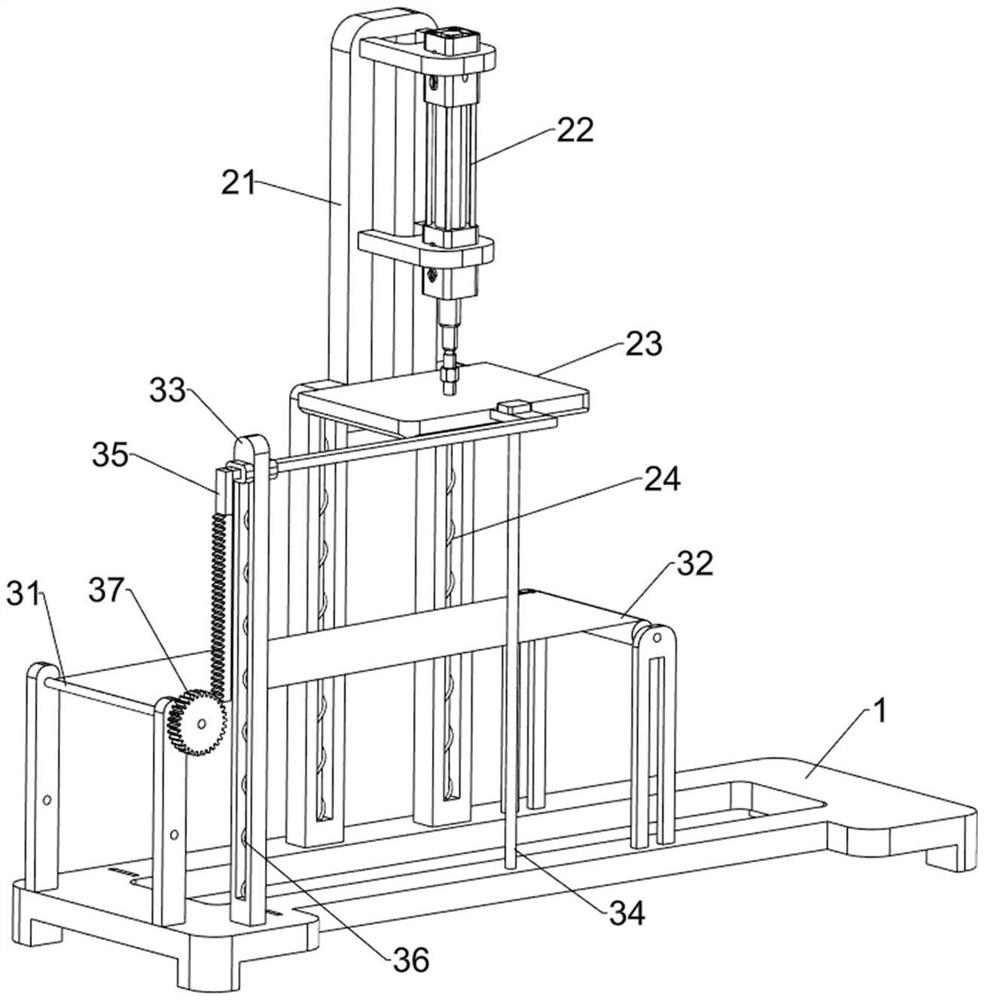 A shrink film sealing and cutting packaging machine