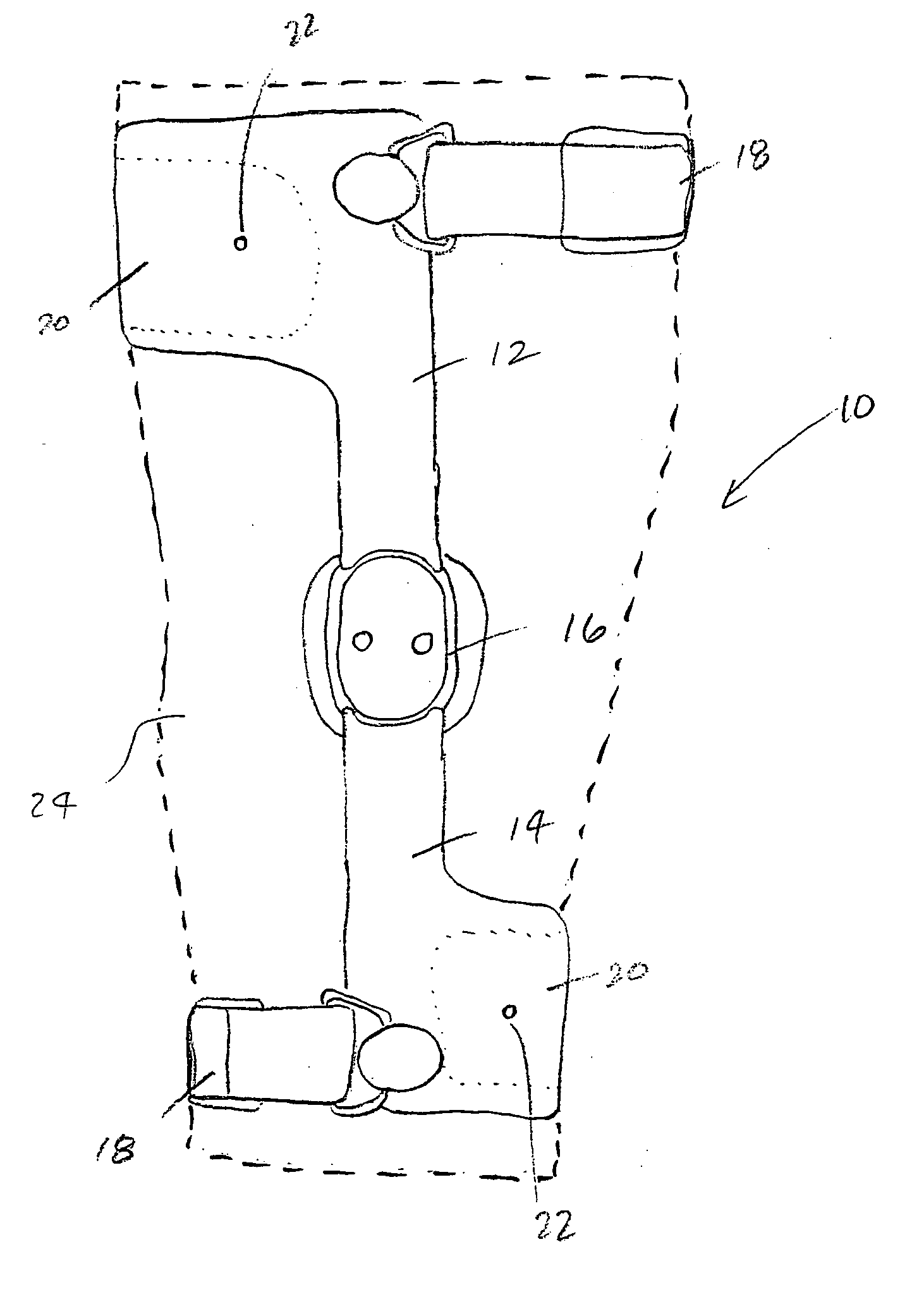 Orthopedic brace having a vacuum chamber and associated methods