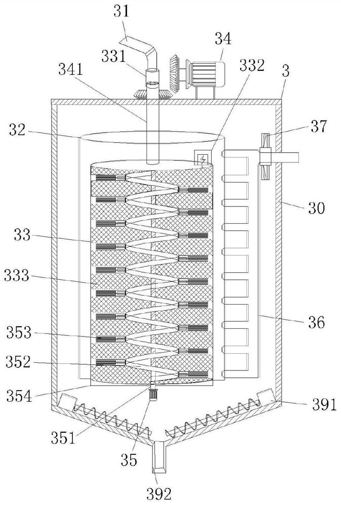 Flue gas, oil gas and dust separation and recycling system of asphalt mixing station