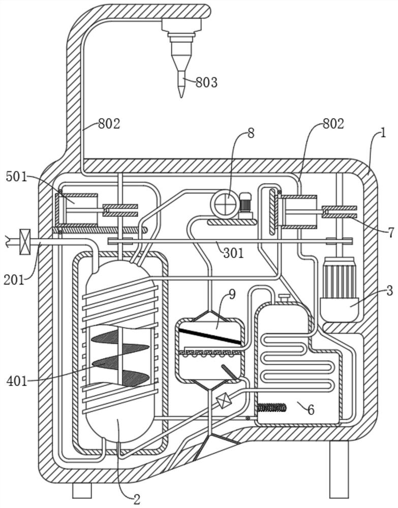 Mixing and processing device for silicone sealant production and processing method thereof