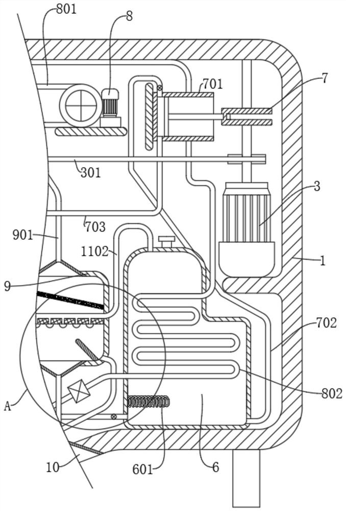 Mixing and processing device for silicone sealant production and processing method thereof