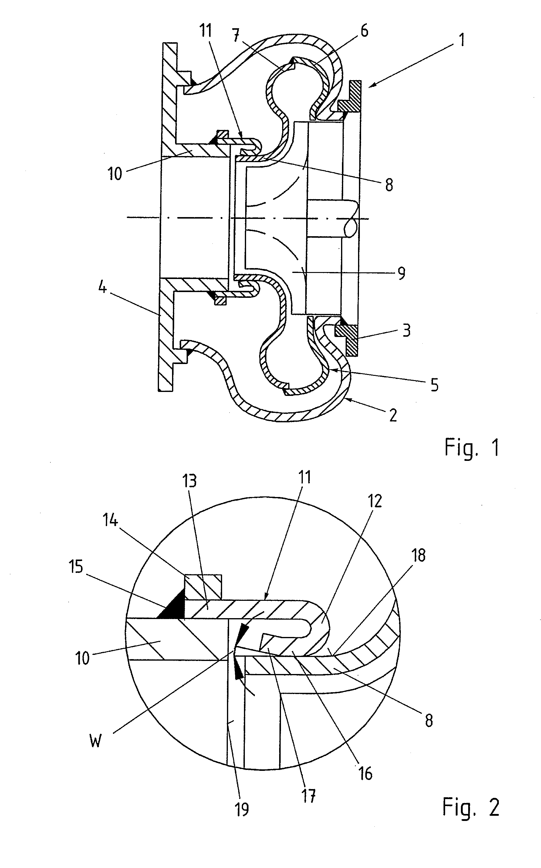 Turbine housing for gas turbochargers